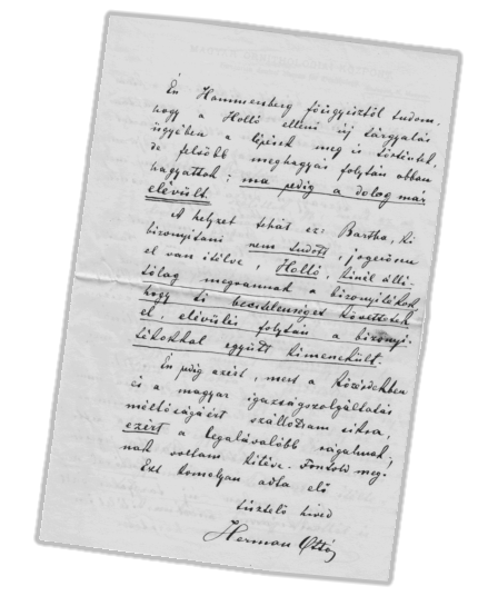 Hermann Ottó levele Wekerle Sándorhoz 3.oldal